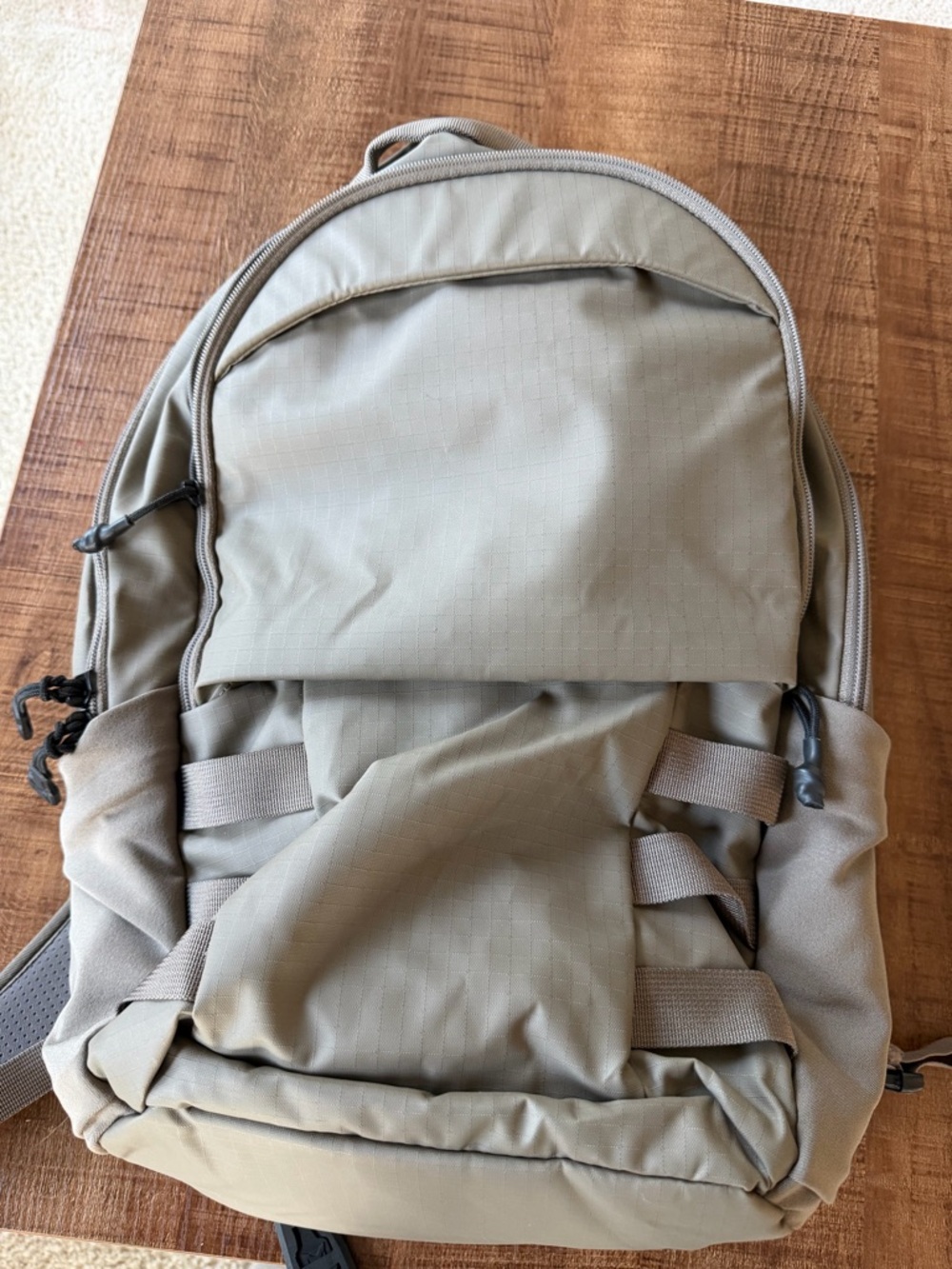 Durable Tan Everyday Backpack - Unbranded